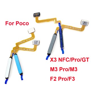 ปุ่มกดเซนเซอร์ลายนิ้วมือ สําหรับ Poco X3 NFC Pro GT F2 F3 M3