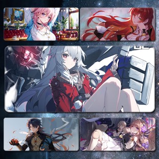 Honkai: Star Rail March 7th / white dew oversized mouse pad game keyboard pad thick lock edge custom anime pad แผ่นรองเมาส์ คีย์บอร์ด ขนาดใหญ่พิเศษ ลายการ์ตูนอนิเมะ แบบหนา