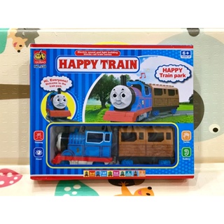 【พร้อมส่ง】ของเล่นเด็ก รถไฟโทมัส แอนด์ เฟรนด์ ใส่ถ่านวิ่งได้ Thomas &amp; Friends Happy Train