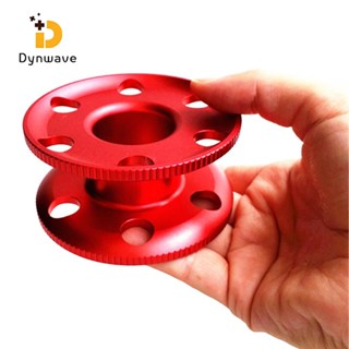 ✨ Thássia Sport Store✨Aluminum Alloy Scuba Diving Compact Finger Spool Reel Guide Line Spool Red