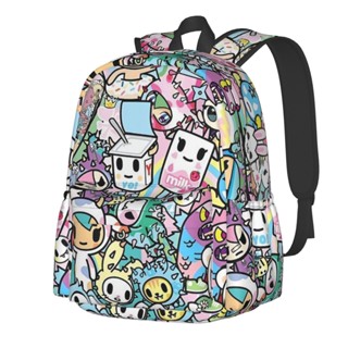 Tokidoki Jujube กระเป๋าเป้สะพายหลัง น้ําหนักเบา 17 นิ้ว สําหรับใส่แล็ปท็อป หนังสือนักเรียน เดินทาง