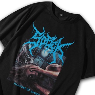 Baju เสื้อยืดลําลอง แขนสั้น คอกลม พิมพ์ลาย Metal Kaos Death Metal Sobek Illusions of Lunacy สไตล์พังก์ วินเทจ พรีเมี่ยม สําหรับผู้ชาย ผู้หญิง 227