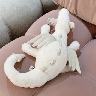 Jellycat ตุ๊กตานุ่ม รูปมังกรหิมะ ไดโนเสาร์ สีขาว ของขวัญวันเกิด ของเล่นสําหรับเด็ก