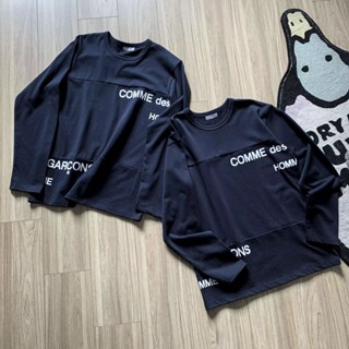 เสื้อยืดแขนยาว พิมพ์ลายโลโก้ Comme Des Garcons 2023 CDG T6UB