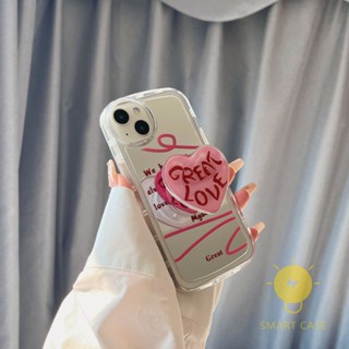 For เคสไอโฟน 14 Pro Max [Mirror Heart] เคส Phone Case For iPhone 14 Pro Max Plus 13 12 Mini 11 For เคสไอโฟน11 Ins Korean Style Retro Classic Couple Shockproof Protective TPU Cover Shell