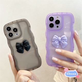 เคสโทรศัพท์มือถือ ซิลิโคนนิ่ม ใส ประดับโบว์ 3D หรูหรา เรียบง่าย สําหรับ Xiaomi 13 12 Ultra 12T Pro Mi 11 10T Lite 10 5G