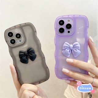 เคสโทรศัพท์มือถือ ซิลิโคนนิ่ม ใส ประดับโบว์ 3D หรูหรา เรียบง่าย สําหรับ Xiaomi 13 12 Ultra 12T Pro Mi 11 10T Lite 10 5G