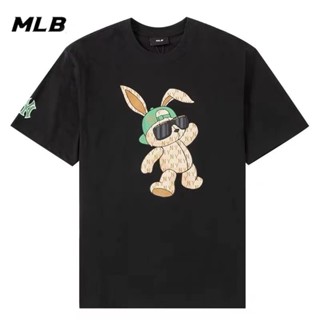 Mlb NY ใหม่ เสื้อยืดคอกลม แขนสั้น ผ้าฝ้าย 100% พิมพ์ลาย Era Counter สําหรับผู้ชาย และผู้หญิง