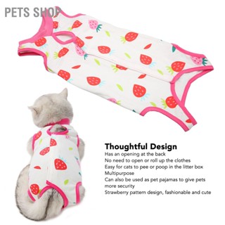 Pets Shop ชุดเสื้อเชิ้ต ระบายอากาศ ป้องกันการเลีย น่ารัก สําหรับผ่าตัดหน้าท้อง