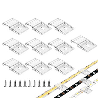 20 Pcs Self-adhesive Clip with Screw for 10mm PCB WS2812B WS2811 WS2815 LED Light Strip Wire Bundle Holder Tie Mount Connector