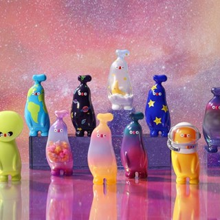 ✿POPMART FLABJACKS Banana Boo Fantastic Galactic กาแล็กซี่มหัศจรรย์ กล่องตาบอด  สไตล์ที่เลือกได้ น่ารักตุ๊กตา ของเล่น