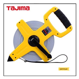 Tajima เทปวัดมือหมุน กันน้ํา กันสนิม 30 เมตร 50 เมตร HSP-30N สไตล์ญี่ปุ่น สําหรับวิศวกรรม