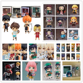 Sell Well Nendoroid：Genshin Impact Demon Slayer Chainsaw Man JoJos Bizarre Adventure Haikyuu Face Changing Articulated Action Figure Model Dolls