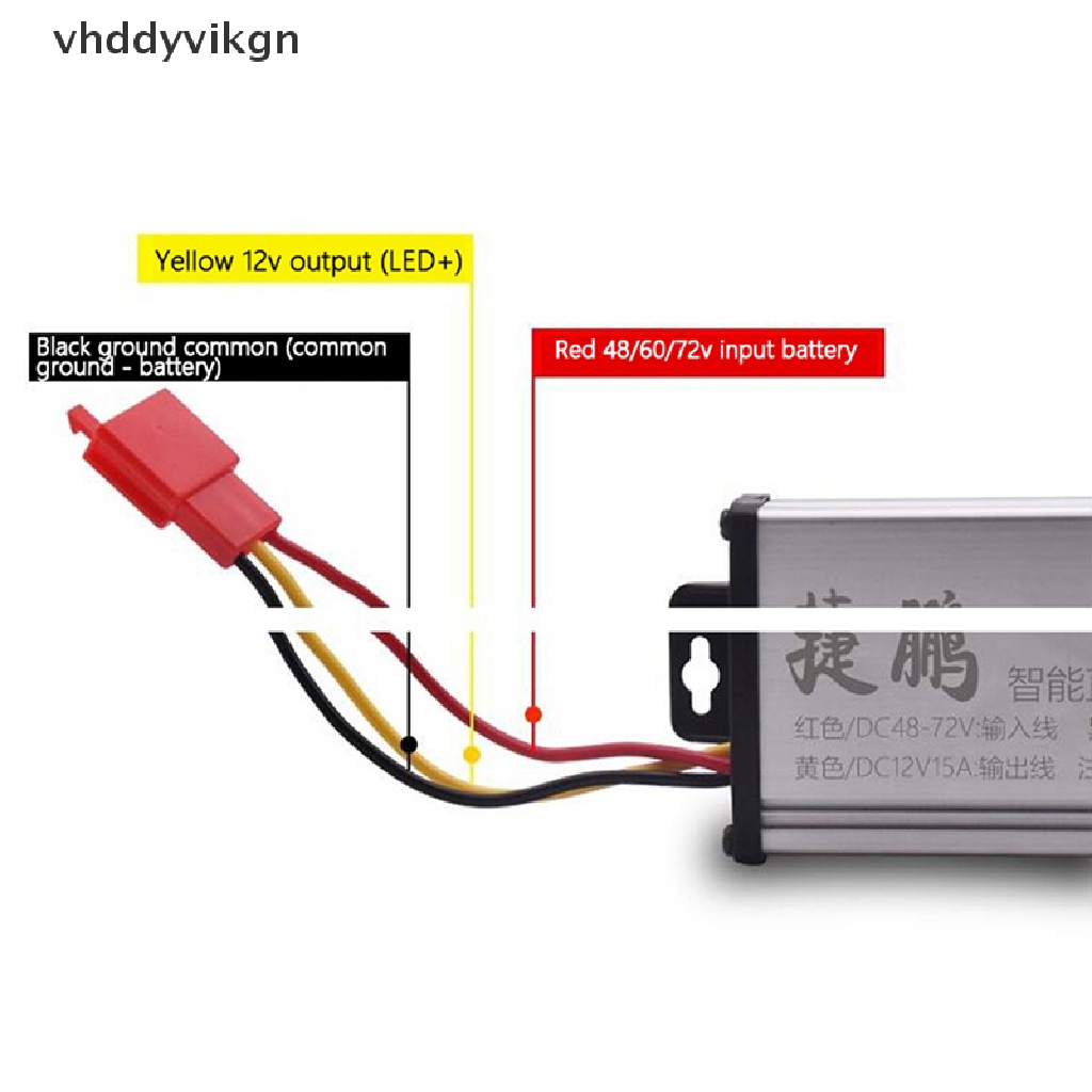 หม้อแปลงไฟฟ้า VHDD DC 36V 48V 60V 72V เป็น 12V 10 15 20A 180W DC