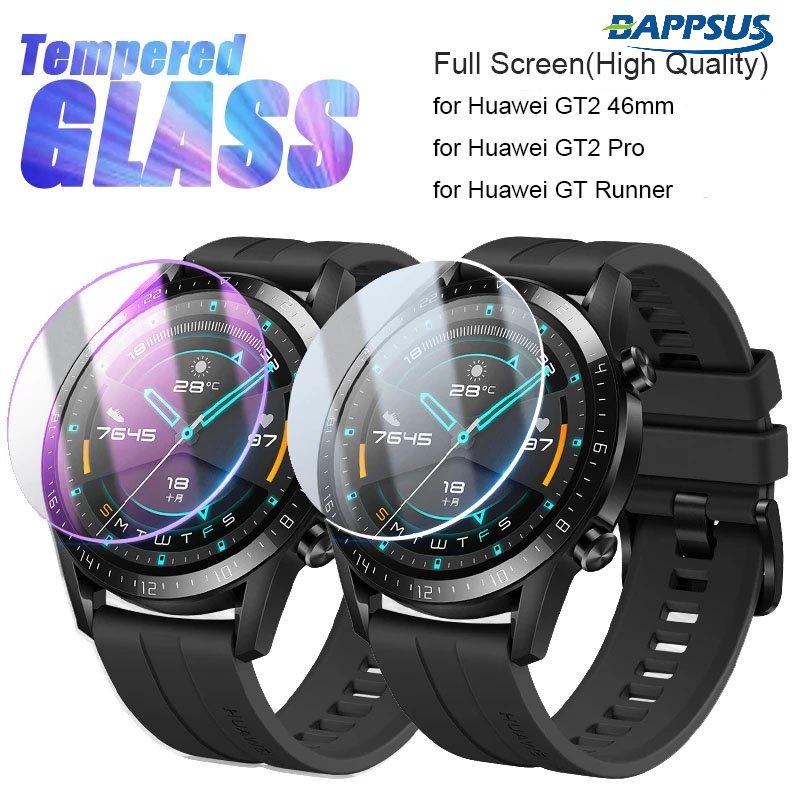 ฟิล์มกระจกนิรภัยกันรอยหน้าจอ 9H พรีเมี่ยม สําหรับ Huawei Watch GT3 Pro GT2 46 มม. Huawei GT 3 2
