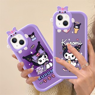 Case for Huawei Mate 40 30 50 P30 P40 P50 Nova 5 6 7 8 SE Pro Dark Purple Kulomi Cute Monster Lens Clear Painting Phone Cover DCG