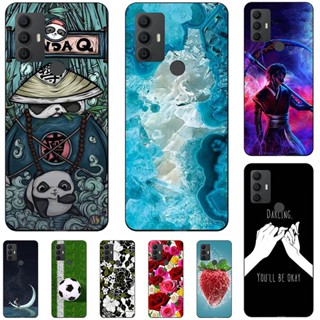 เคสซิลิโคนนิ่ม ลายการ์ตูนน่ารัก สําหรับ TCL 30SE 6165 TCL 305 6102D TCL 306 X668 6102H TCL 30E 6127