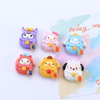 [พร้อมส่ง] กิ๊บติดผมเรซิ่น ลายการ์ตูนแมวนําโชคน่ารัก แฮนด์เมด diy สําหรับทําเครื่องประดับ ขายส่ง