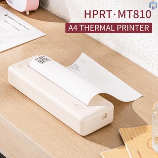 [Stath]HPRT Mt810 A4 เครื่องพิมพ์กระดาษไร้สาย เชื่อมต่อบลูทูธ แบบพกพา รองรับ iOS และ Android รองรับ 210 มม. 110 มม. สําหรับเดินทาง บ้าน กลางแจ้ง