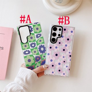 เคสซิลิโคน สำหรับ Clear Case SAMSUNG S23 Plus S23+ S23 Ultra  Cartoon Flower ดอกไม้ Soft Silicone Case