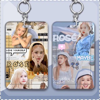 พร้อมส่ง ขายดี กระเป๋าใส่บัตรเครดิต บัตรเครดิต ลาย blackpink rose Park Chae Young สําหรับนักเรียน