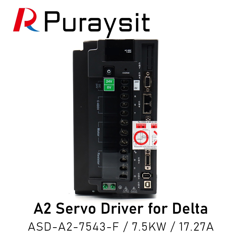 SZ Puraysit Servo Drive A2 Series ASD-A2-7543-F 7.5KW 3 เฟส 400V