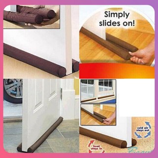 Twin Door Draft Dodger Guard Stopper For Doors Under Door Windows Protector Doorstop Wind Dust Brown Blocker Sealer Stopper Bottom Sealing Strip