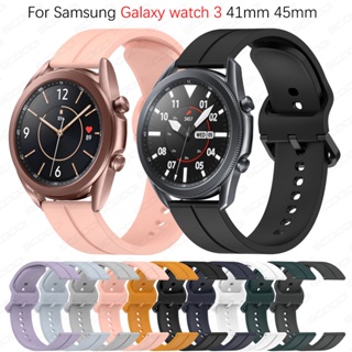 สายนาฬิกาข้อมือซิลิโคน สําหรับ Samsung Galaxy Watch 3 41 มม. 45 มม.