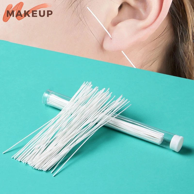 60/70pcs Pierced Ear Cleaning Set Disposable Earrings Hole Cleaner ear hole cleaning line Ear Hole T