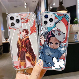 Cartoon Early Youth Tanjiro Ghost Killing Blade Phone Case Applicatable for Iphone 11 X XS XR XSmax 7/8Plus IPhone 14/13/12 Pro Promax