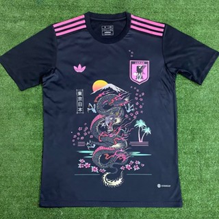 เสื้อกีฬาแขนสั้น ลายทีมชาติฟุตบอล Jersey 23-24 Japan ชุดเยือน แห้งเร็ว ไซซ์ S-XXL สีดํา สําหรับผู้ชาย