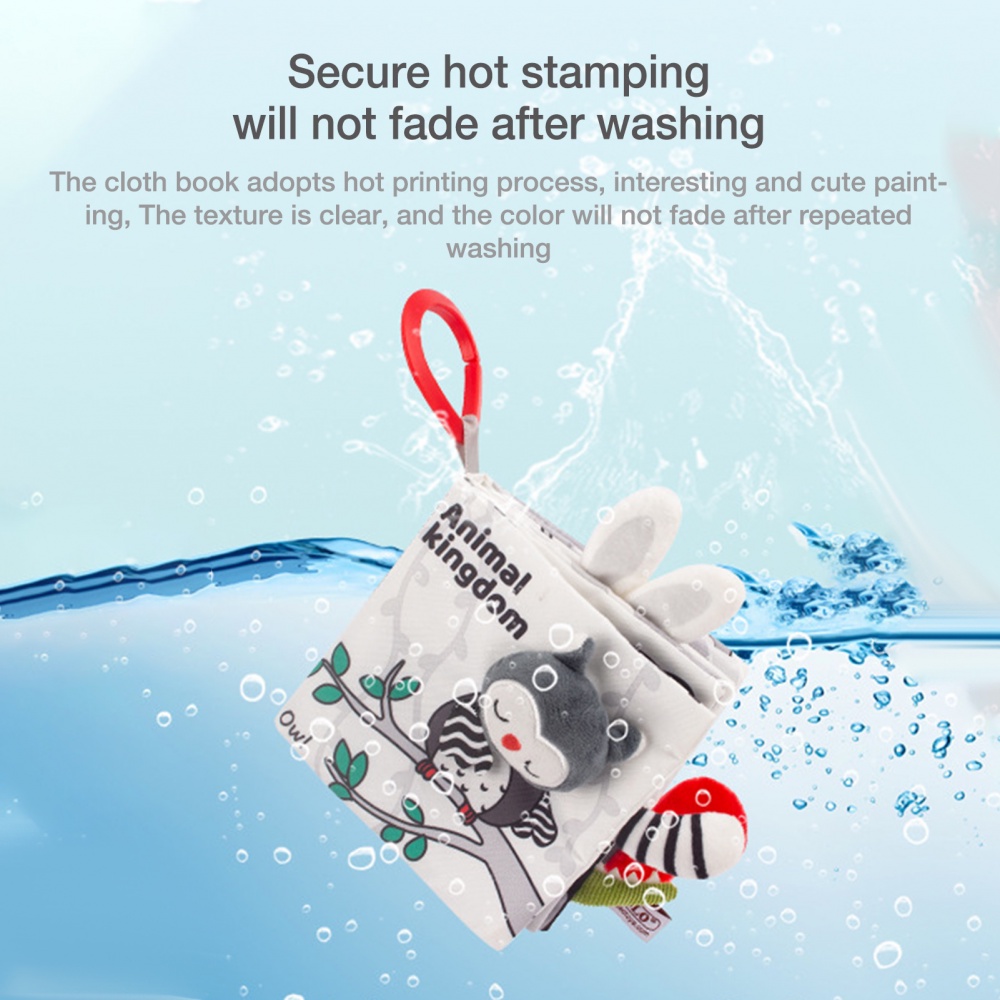 หนังสือผ้านิ่ม รูปหางสัตว์ ของเล่นเสริมพัฒนาการ สําหรับเด็ก - รูปที่ 5