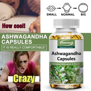 Ashwagandha Organic Extract Capsules บรรเทาความเครียดเพิ่มภูมิคุ้มกันการสร้างเสริมสุขภาพของผู้ชาย