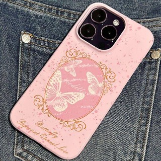 เคสโทรศัพท์มือถือแบบแข็ง ผิวเงา ลายหัวใจ สําหรับ Iphone 14Pro 13promax 12 11 xr x