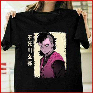 เสื้อยืดแขนสั้นเสื้อยืด พิมพ์ลายอนิเมะดาบพิฆาตอสูร Unseix Genya Kimetsu No Yaiba DiyS-5XL