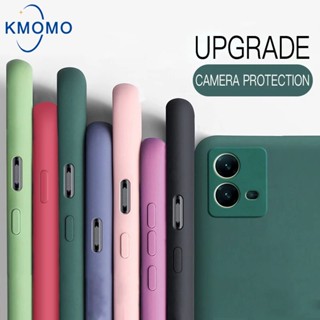 🔥เคสกำมะหยี่ ปิดหัว🔥 VIVO V27 Pro V25 5G V27e V25e V23e V21 เคสซิลิโคนแบบอ่อน กันกล้อง เคสมือถือ TPU สีพื้น สำหรับ