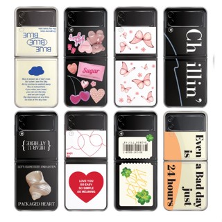 Best Z Flip case collection / clear pattern hard case for galaxy z flip 2 3 4 flip4