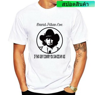 [S-5XL]ใหม่ เสื้อยืดลําลอง แขนสั้น พิมพ์ลาย David Allan Coe Music Rock สีดํา สําหรับผู้ชาย S-3 Ffahcl75Fblmlh77