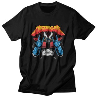 ใหม่ เสื้อยืดแขนสั้น ผ้าฝ้าย 100% พิมพ์ลายหุ่นยนต์ Mazinger Z Robot แฟชั่นคู่รัก สําหรับผู้ชายS-5XL