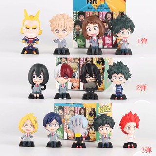 ((พร้อมส่ง) พวงกุญแจ จี้ตุ๊กตาฟิกเกอร์ My Hero Academia Two Three Bombs Midoriya Izuku Bakugo Katsuki 4 แบบ CCOI