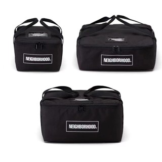 [พร้อมส่ง] Neighborhood NBHD ECASE กระเป๋าเก็บอาหาร แบบพกพา กันน้ํา สีดํา สําหรับตั้งแคมป์กลางแจ้ง 3 ชิ้น