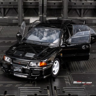 [Boxed] โมเดลรถยนต์ 1: 32 Mitsubishi EVO Third Generation แบบโลหะ ของเล่นสําหรับเด็ก