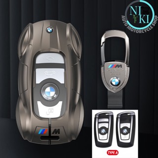 360 ° เคสรีโมตกุญแจรถยนต์ โลหะผสมสังกะสี สําหรับ BMW 3 2 1 4 5 6 7 Series X3X4X5X6 E36 E39 E46 E90 M3 M5 M6