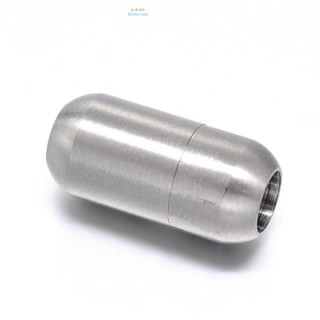 1Set Barrel 304 Stainless Steel Magnetic Clasps Matte Stainless Steel Color 18.5~19x9mm Hole: 5mm