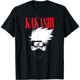 2023เสื้อยืด พิมพ์ลายโลโก้ Naruto Kakashi