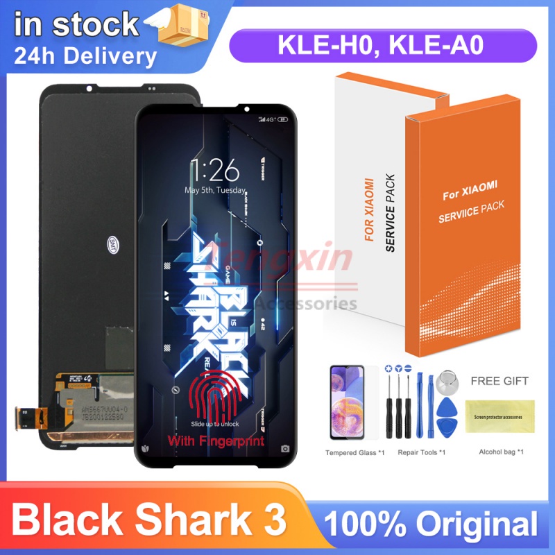อะไหล่หน้าจอสัมผัสดิจิทัล AMOLED Black Shark 3 KLE-H0 KLE-A0 6.67 นิ้ว สําหรับ Xiaomi Black Shark 3