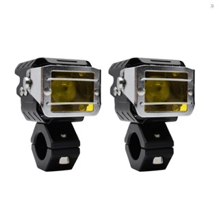 ไฟสปอตไลท์ LED 9000LM 90W 6000K 4 โหมด สําหรับรถจักรยานยนต์ 2 ชิ้น