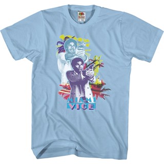 Guns Drawn Miami Vice T-Shirt เสื้อยืดชาย เสื้อยืดผู้หญิง เสื้อยืดถูกๆ เสื้อโอเวอร์ไซ