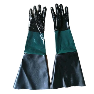 Quyn Rubber Sandblaster ถุงมือพ่นทราย Sand Blast สําหรับตู้ Sandblast ถุงมือนิรภัย
