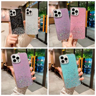 เคสโทรศัพท์มือถือแบบนิ่ม TPU ใส กันกระแทก แต่งกลิตเตอร์ดาว ระยิบระยับ สําหรับ Redmi Note 11 Pro 4G 5G 11T 11S 10 10T 5G 11 11S 10 10S 4G